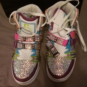 Swavorski rhinestoned dance shoes size 6.5